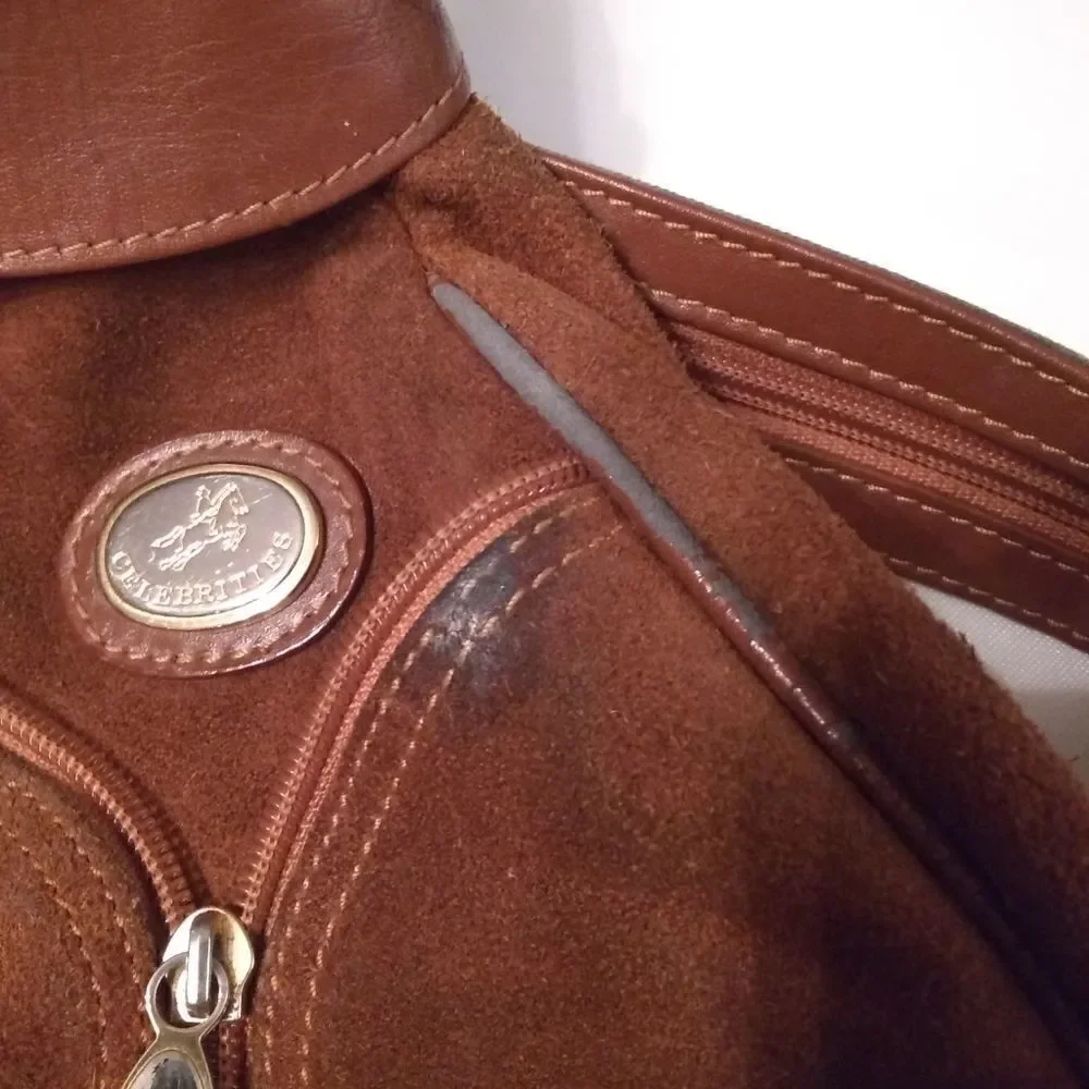 Vintage Celebrities brushed leather bag